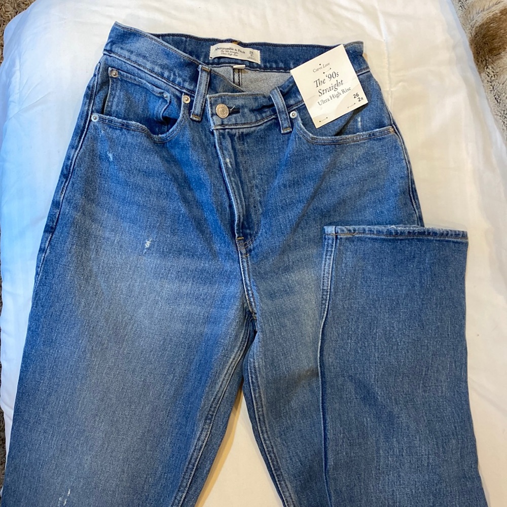 Abercrombie 90s Straight Jeans, NEW